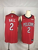 Pelicans 2 Lonzo Ball Red Nike Swingman Jersey,baseball caps,new era cap wholesale,wholesale hats